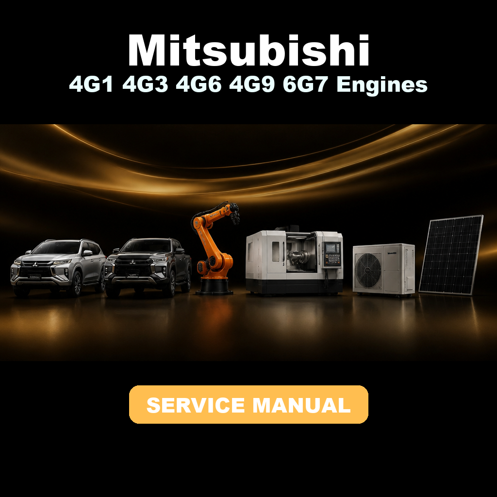 MITSUBISHI 4G1 4G3 4G6 4G9 6G7 Engines Repair Service Manual