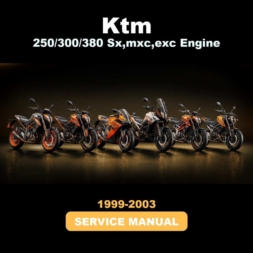 1999-2003 KTM 250/300/380 Sx,mxc,exc Engine Service Repair Manual