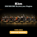 1999-2003 KTM 250/300/380 Sx,mxc,exc Engine Service Repair Manual