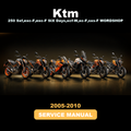 KTM 2005,2006,2007,2008,2009,2010 250 Sxf,exc-F,exc-F SIX Days,xcf-W,xc-F,sxs-F WORDSHOP Manual