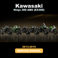 KAWASAKI Ninja 300 ABS (EX300) 2013-2015 Service Manual