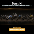 SUZUKI DL1000 V-STROM Motorcycle Service & Repair Manual (2002 2003) - !
