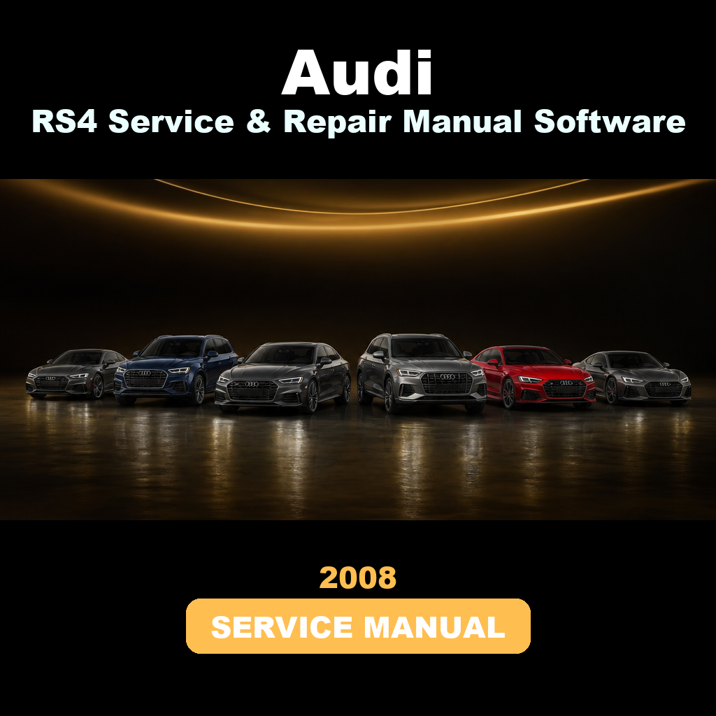 2008 AUDI RS4 Service & Repair Manual Software