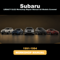 SUBARU LEGACY EJ22 Workshop Repair Manual All 1991-1994 Models Covered