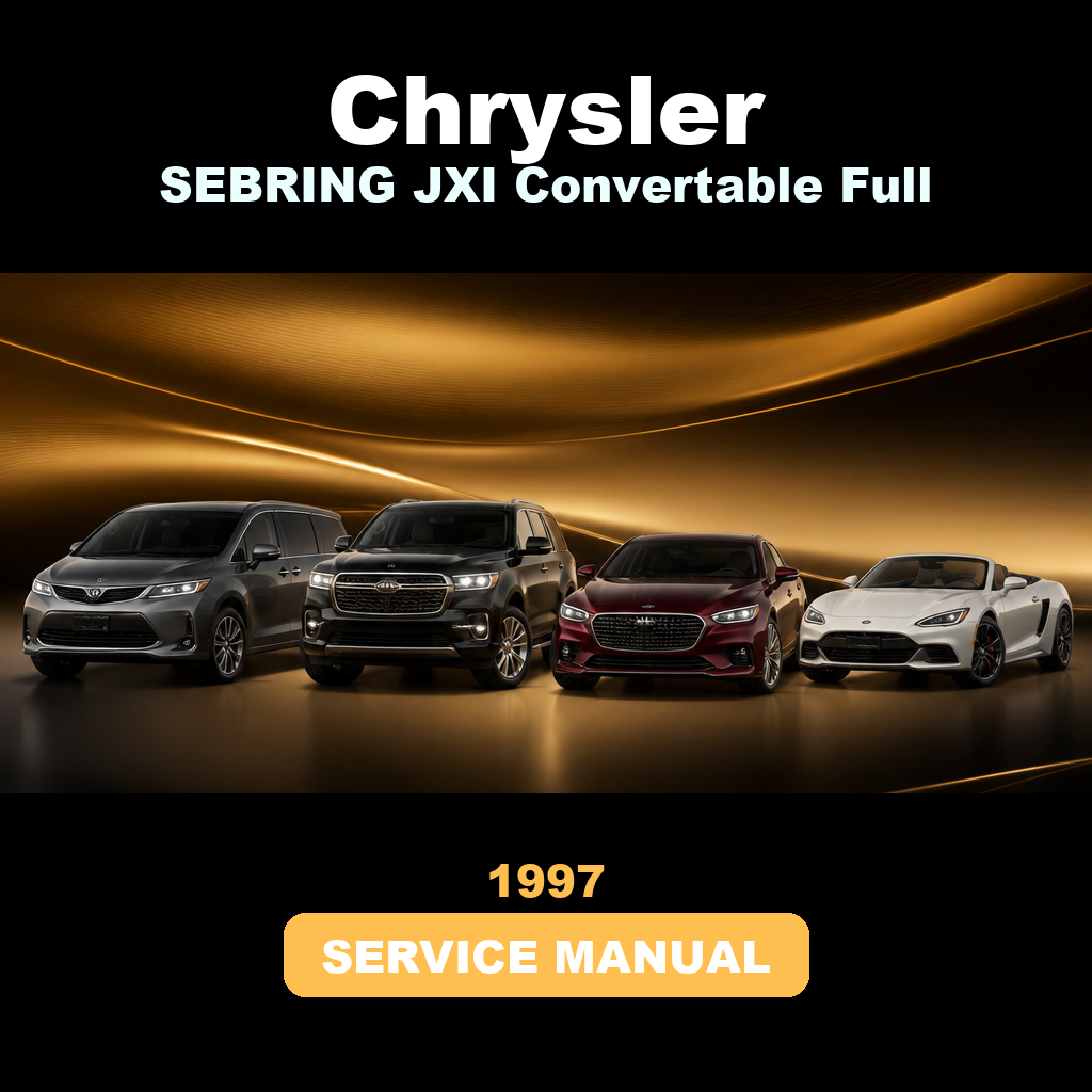 CHRYSLER SEBRING JXI Convertable 1997 Full Service Manual