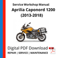Aprilia Caponord 1200 (2013-2018) Service Workshop Manual
