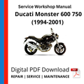 Ducati Monster 600 750 (1994-2001) Service Workshop Manual