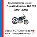Ducati Monster 400 620 (2001-2006) Service Workshop Manual