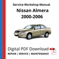 Nissan Almera 2000-2006 Service Workshop Manual