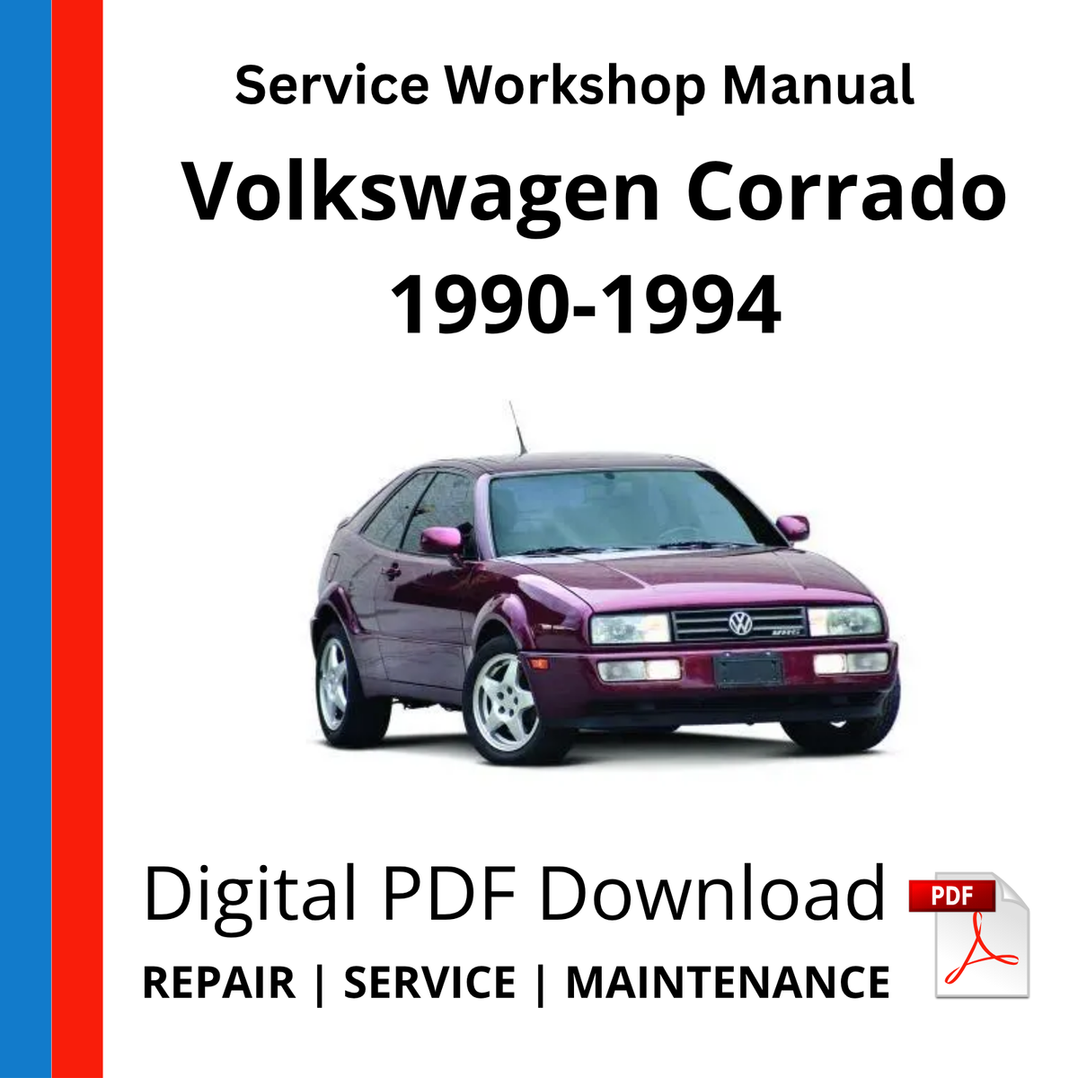 Volkswagen Corrado 1990-1994 Service Workshop Manual