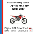 Aprilia MXV 450 (2009-2013) Service Workshop Manual