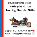 Harley-Davidson Touring Models (2016) Service Workshop Manual