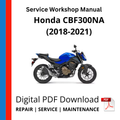 Honda CBF300NA (2018-2021) Service Workshop Manual
