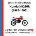 Honda XR250R (1986-1995) Service Workshop Manual