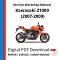 Kawasaki Z1000 (2007-2009) Service Workshop Manual