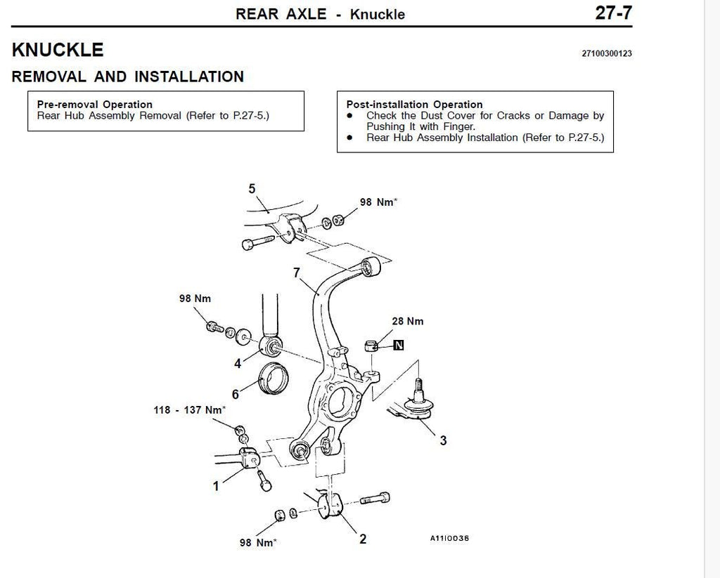 Mitsubishi Galant 1998-2005 Service Workshop Manual