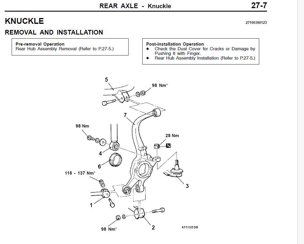 Mitsubishi Galant 1998-2005 Service Workshop Manual