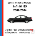 Infiniti I35 A33 2002-2004 Service Workshop Manual