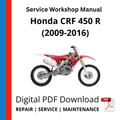 Honda CRF 450 R (2009-2016) Service Workshop Manual