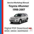 Toyota 4Runner 1998-2007 Service Workshop Manual