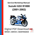 Suzuki GSX R1000 (2001-2002) Service Workshop Manual