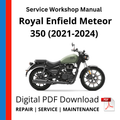 Royal Enfield Meteor 350 (2021-2024) Service Workshop Manual
