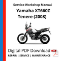 Yamaha XT660Z Tenere (2008) Service Workshop Manual