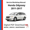 Honda Odyssey 2011-2017 Service Workshop Manual