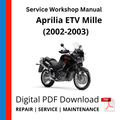 Aprilia ETV Mille (2002-2003) Service Workshop Manual