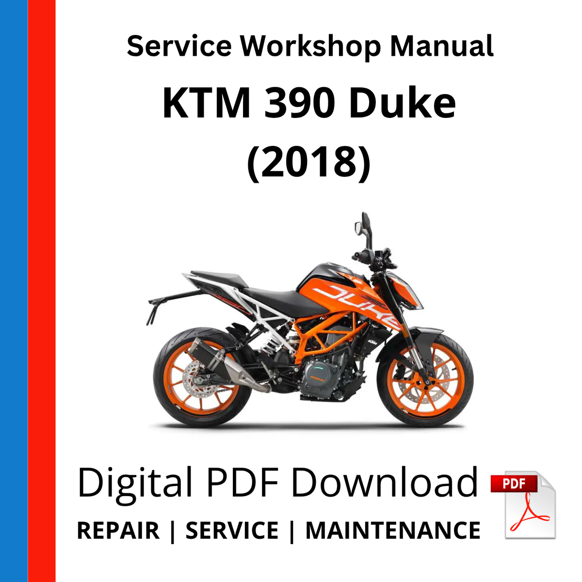 KTM 390 Duke (2018) Service Workshop Manual