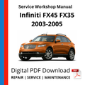 Infiniti FX45 FX35 2003-2005 Service Workshop Manual