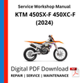KTM 450SX-F 450XC-F (2024) Service Workshop Manual