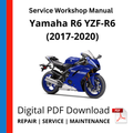 Yamaha R6 YZF-R6 (2017-2020) Service Workshop Manual