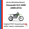 Kawasaki KLX 450R (2008-2012) Service Workshop Manual