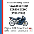 Kawasaki Ninja ZZR600 ZX600 (1990-2005) Service Workshop Manual