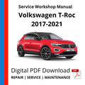 Volkswagen T-Roc 2017-2021 Service Workshop Manual