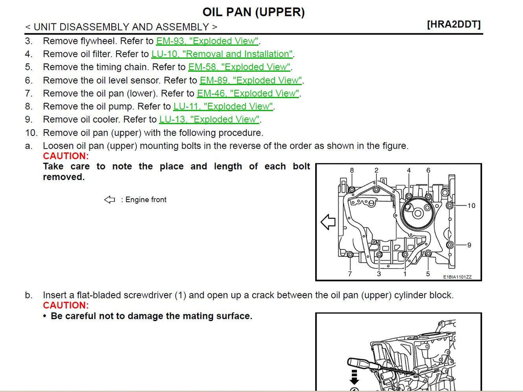 Nissan Qashqai J11 2013-2021 Service Workshop Manual