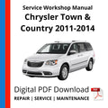 Chrysler Town & Country 2011-2014 Service Workshop Manual