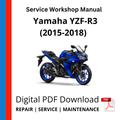 Yamaha YZF-R3 No ABS (2015-2018) Service Workshop Manual