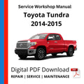 Toyota Tundra 2014-2015 Service Workshop Manual