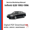 Infiniti G20 P10 1992-1996 Service Workshop Manual
