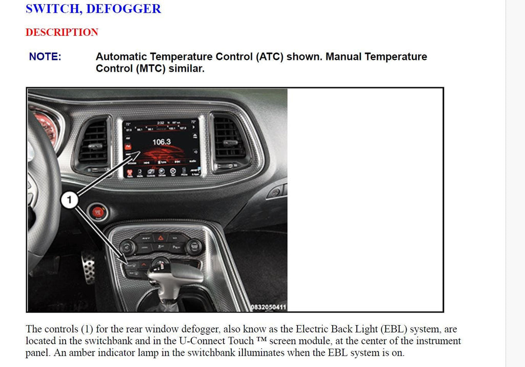 Dodge Challenger 2015-2017 Service Workshop Manual