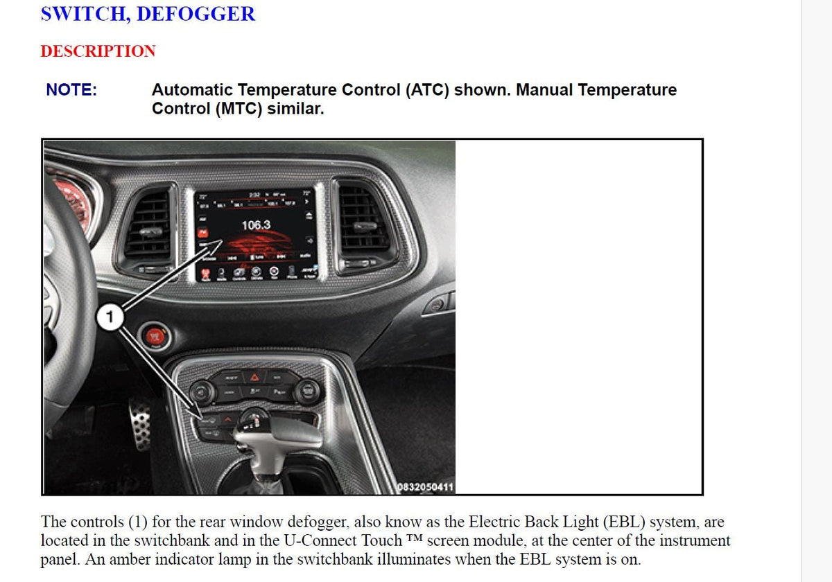 Dodge Challenger 2015-2017 Service Workshop Manual