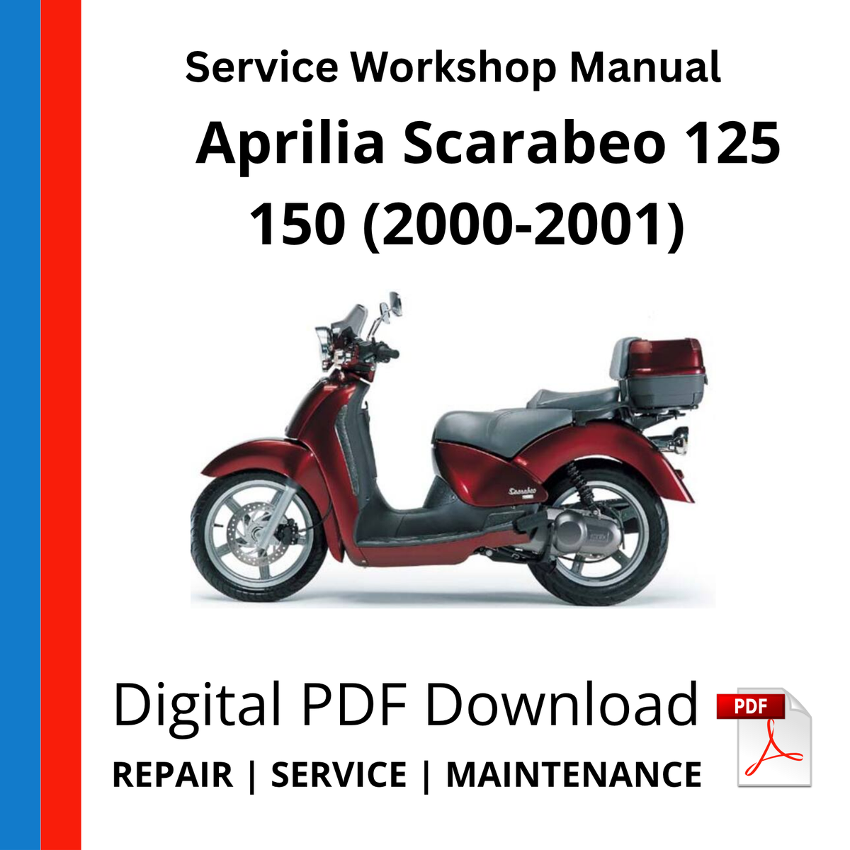 Aprilia Scarabeo 125 150 (2000-2001) Service Workshop Manual