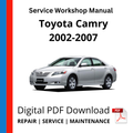 Toyota Camry 2002-2007 Service Workshop Manual