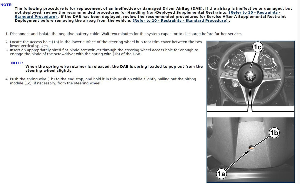 Alfa Romeo Stelvio 2020-2024 Service Workshop Manual