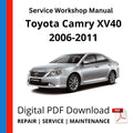 Toyota Camry XV40 2006-2011 Service Workshop Manual
