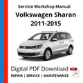 Volkswagen Sharan 2011-2015 Service Workshop Manual