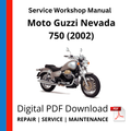 Moto Guzzi Nevada 750 (2002) Service Workshop Manual