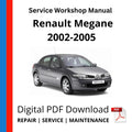 Renault Megane 2002-2005 Service Workshop Manual